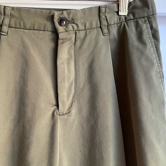 Kaki pleated trousers - Picture 2 of 4